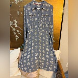 Boden button down dress size 4